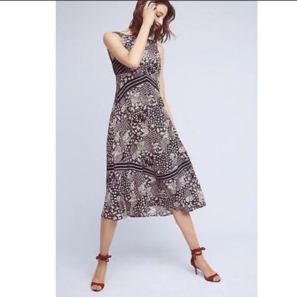 NWOT Anthropologie Holding Horses Midi Dress